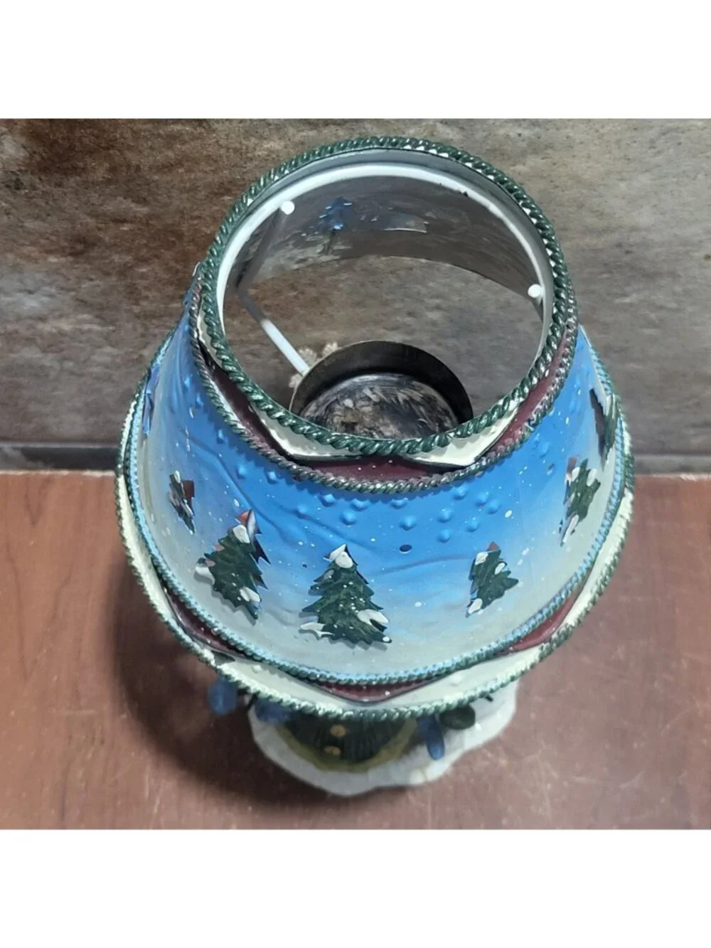 Vintage Home Interiors Snowman Family Tealight Candle Holder